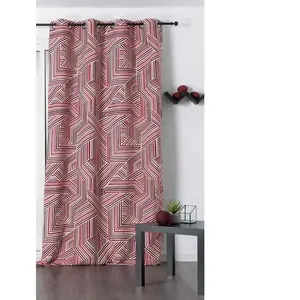 Linder Motif, Polyester, Rouge, 135x250 cm pas cher