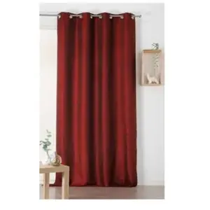 LINDER Homemaison - Rideau dépolluant rouge hermès - 135x240cm - Rouge pas cher