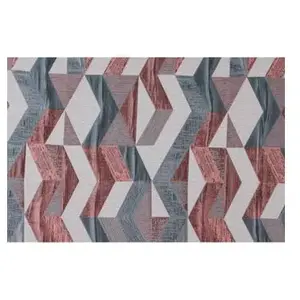 LINDER Rideau tendance motif courbe design - 135x240cm - RoseVendu paramazon