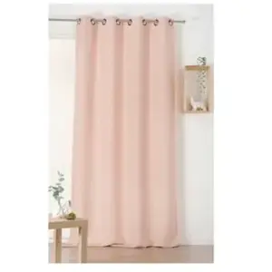 Comparateur de prix : Linder Homemaison - Rideau dépolluant rose poudré - 135x240cm - Rose