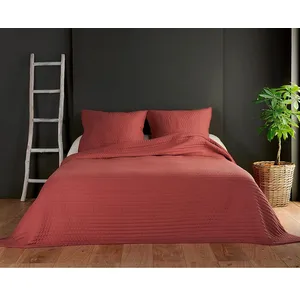LINDER Jeté de lit RIVIERA ROUGE 230x250 100%PO pas cher