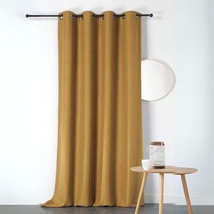 LINDER Rideau obscurcissant et isolant Boreal (140x260 cm - Jaune Ocre)