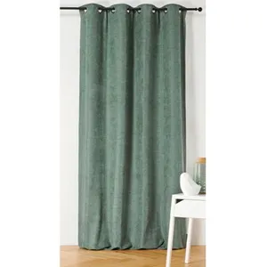 Comparateur de prix : LINDER Rideau kaki Uni Phonique, Isolant, Thermique et Occultant - 140x260cm - Vert kaki