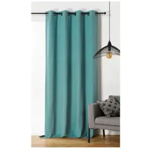 Comparateur de prix : Linder Rideau obscurcissant et isolant - - Effet tissé (140x260 cm - Bleu)