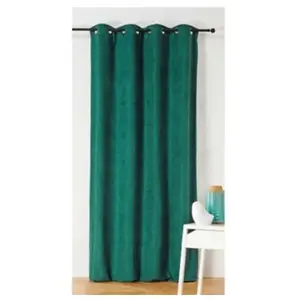LINDER Rideau Alaska isolant et 100 % occultant (140x260 cm - Vert emeraude)Vendu parconforama