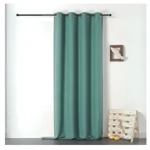 LINDER Rideau en 100% lin Libeccio (135x255 cm - Bleu Paon)