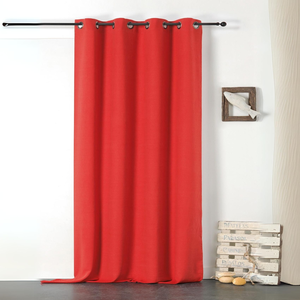 LINDER Rideau en 100% lin Libeccio (135x255 cm - Rouge)Vendu parcarrefour