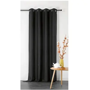 Comparateur de prix : LINDER Rideau Double Natte Non feu M1-135x240cm - Noir