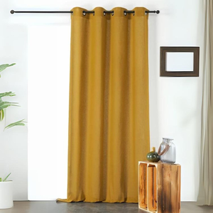 LINDER Voilage uni Melisse (140x240 cm - Jaune) pas cher