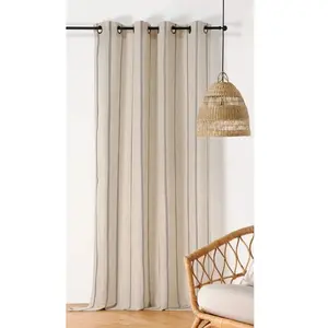 LINDER Rideau naturel lin sarah - 145x275cm - Lin pas cher