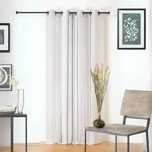 LINDER Rideau naturel chic jeanne - 145x260cm - Blanc