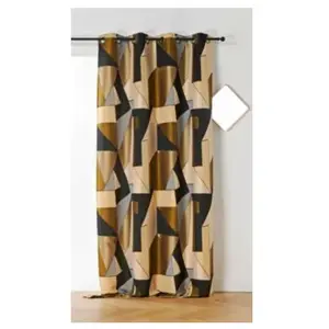 Rideau Estaque jaune Linder l.135 x H.260 cmVendu parcarrefour