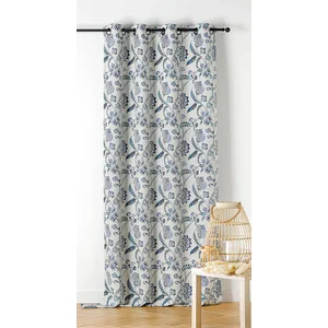 LINDER Rideau d'ameublement Indienne 140x240cm - 140x240cm - Bleu pas cher