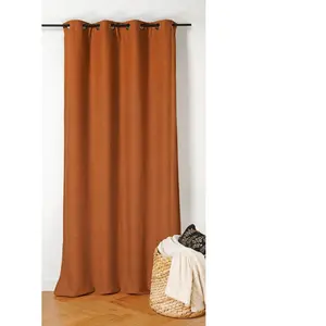 LINDER Rideau thermique au style bouclette (140x260 cm - Terracotta)Vendu paramazon