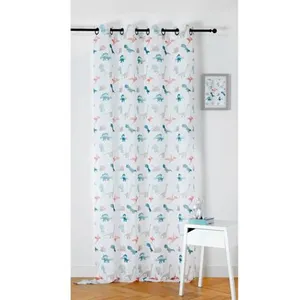 LINDER Rideau d'ameublement enfant "Dino" - 150x240cm - Blanc pas cher