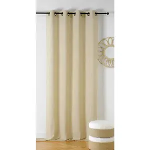 LINDER Rideau tamisant en laine - 145x280cm - Lin pas cher
