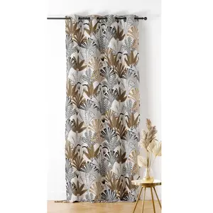 Comparateur de prix : LINDER Rideau d'ameublement motifs feuillages louxor 140x240cm - 140x240cm - doré