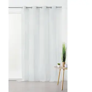 Linder Voilage jour échelle col.10 Voilage, Lin, Blanc, 150x260 cm