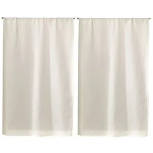 Comparateur de prix : Linder - Paire rideaux Etamine vitrage blanc 70 x 200 cm  - Blanc