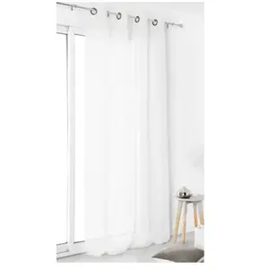 Comparateur de prix : Pas de marque Linder 0170 /10/375FR Voile de Lin Blanc Oeillets 145 x 260 cm
