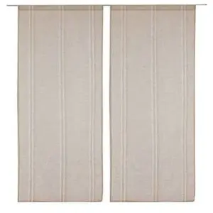 Linder 0189 /29/415/38X90 Vitrage Jour Lin Beige Passe Tringle pas cher