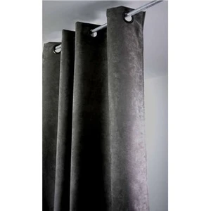 Comparateur de prix : Linder Rideau en Suédine Lourde Anthracite à oeillets 145x260