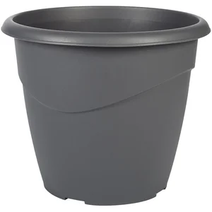 EDA Pot de fleurs rond Marina d.35cm 16L gris anthraciteVendu parcastorama