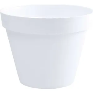 EDA Pot de fleur rond Toscane - Ø 60 x H 47 cm - 76 L - Blanc