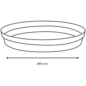 Comparateur de prix : EDA Soucoupe Ø 54 cm pour pot Ø 80 cm - Anthracite