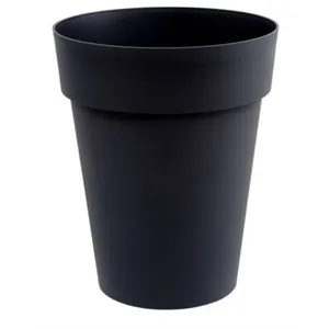 Comparateur de prix : EDA Vase Toscane mi-haut - Ø 44 x 53 cm - 50 L - Gris Anthracite