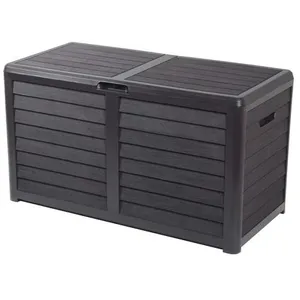 Comparateur de prix : EDA Plastiques COFFRE JARDIN BAYA - 117 X 54 X 65 CM - Gris anthracite