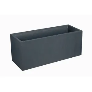 Comparateur de prix : EDA - Jardinière volcania Gris anthracite 99,5 x 39,5 x 43,5 cm - 98L