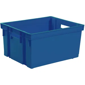Comparateur de prix : EDA Plastiques Bac de rangement Eda - Sans couvercle - Bleu minéral - 30 l