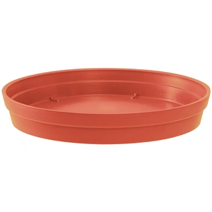 Soucoupe pour pot en plastique Ø 34,5cm Eda Toscane effet terre battue pas cher