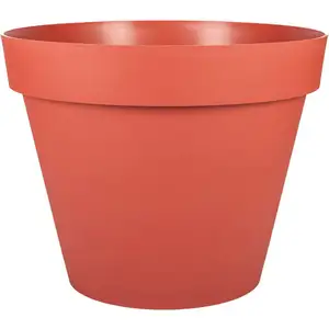 Pot de fleur rond en plastique terre battue ø100cm Eda Toscane pas cher