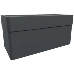 Comparateur de prix : Jardinière - CAREL - Gris anthracite - 63 L - 78 x 39 x H.39 cm - EDA ...