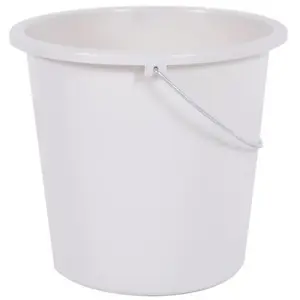 Comparateur de prix : EDA PLASTIQUE Seau 10 L - Blanc cérusé - Ø 28 x H 25,5 cm
