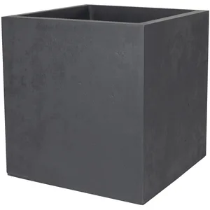 EDA Pot carré Basalt anthracite 49.5 x 49.5 x 49.5 cm pas cher