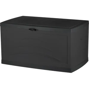 EDA Coffre de rangement Serena - 500 L - Gris Anthracite 121 x 76 x 67 cm pas cher