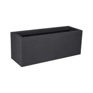 Comparateur de prix : EDA Balconnière rectangulaire Volcania Up effet pierre 25 L Anthracite -
