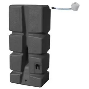 Comparateur de prix : Récupérateur d'eau de pluie 310L Eda coloris anthracite L.60 x l.40 x H.1380 cm