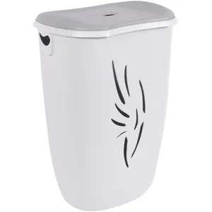 Comparateur de prix : Eda - eda Coffre à Linge Flora 40L Gris Béton