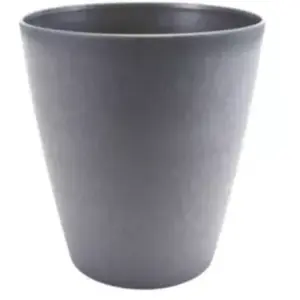Cache-pot rond en polypropylène gris souris ø30 cm Eda Agatha pas cher