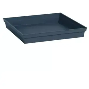 EDA 013648 Soubassement/Soucoupe carrée Toscane 40x40x5,9 cm Bleu Jean pas cher