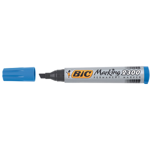 Marqueur Pointe Biseau - Bic Marking 2300 bleu