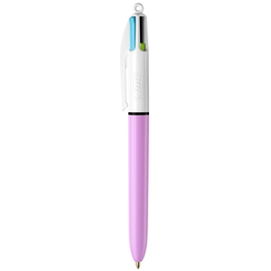 Comparateur de prix : Bic Stylo Bille 4 Couleurs Corps Fun Mauve Assorties