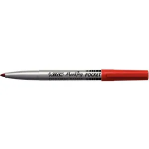 Marqueur Permanent - Marking Pocket - Rouge - Bic pas cher