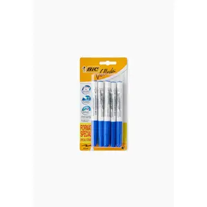Comparateur de prix : BIC Lot de 5 Feutres effaçables a sec Velleda 1741 Medium - Plastique - Bleu