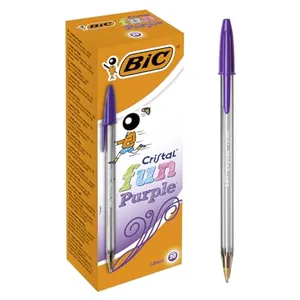 C/20 Boligrafos Bic Cristal Large Fun Violeta - [Livre en VO] Unknown (Auteur)