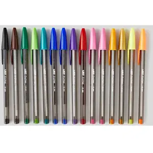 Comparateur de prix : BIC Pochette de 15 Stylos à bille Cristal Multicolour Couleurs assorties